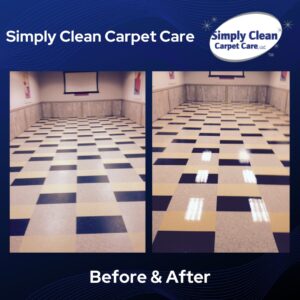 VCT cleaning before and after